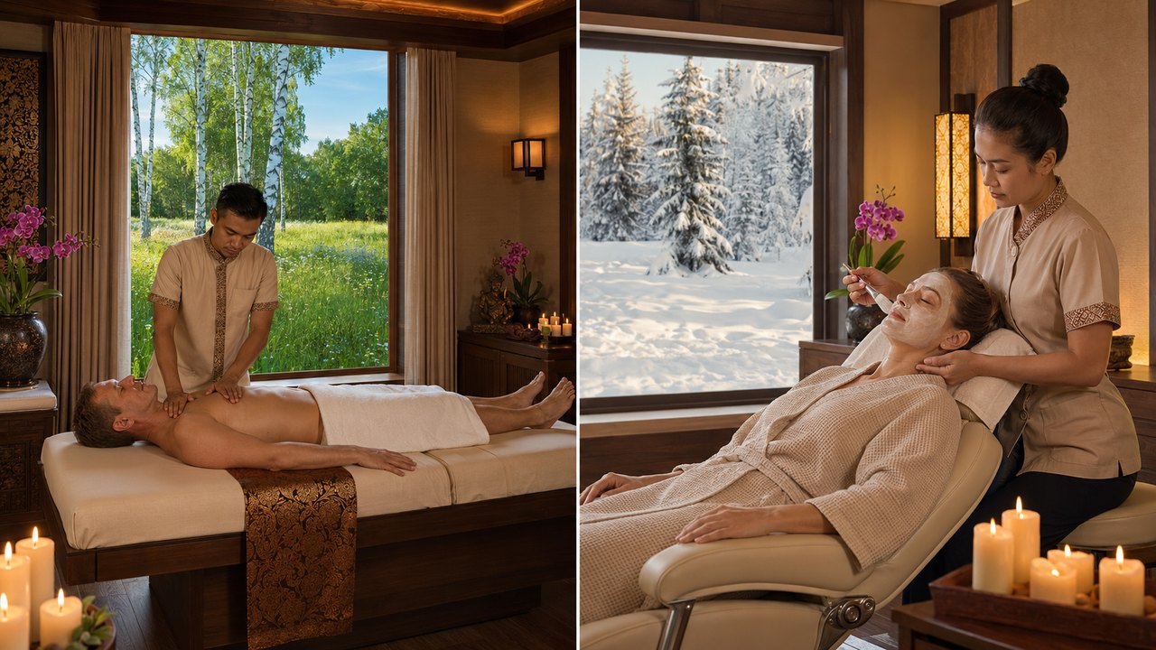 Сцены тайского SPA: массаж и wellness-процедуры